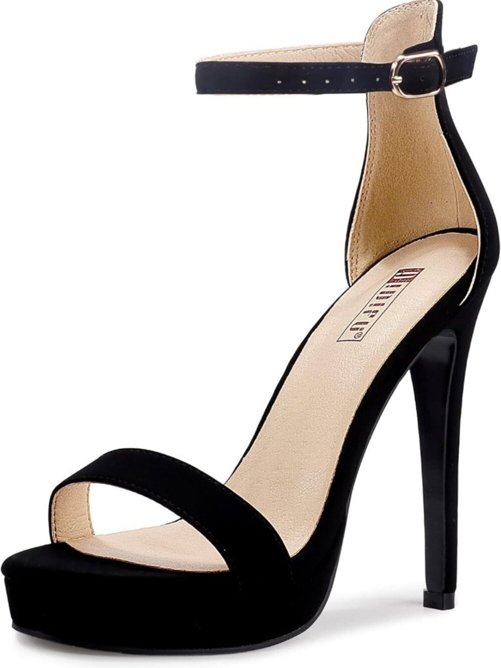 Chic Open Toe High Heel Sandals with Ankle Strap - Perfect for Weddings